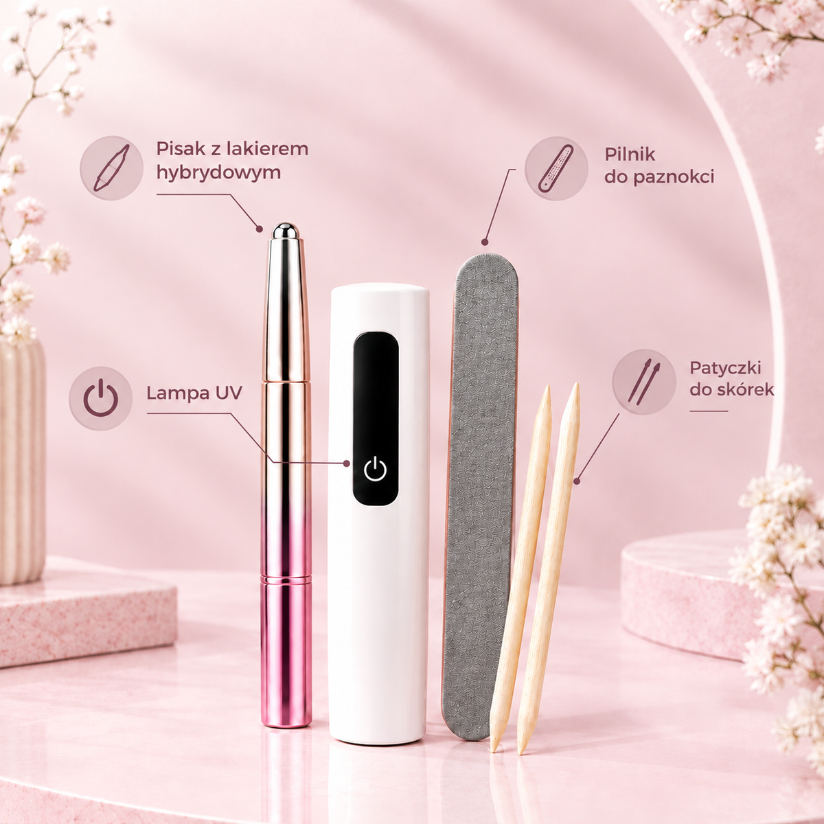 Lumira - Zestaw do manicure z magnetyczną hybrydą